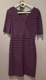 ADRIANNA PAPELL PURPLE COCKTAIL DRESS SIZE 8