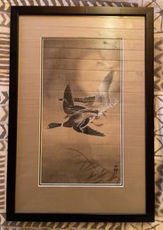 FRAMED PRINT 'TWO MALLARDS' BY OHARA KOSON