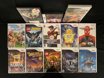 Assortment Of Nintendo Wii Video Games