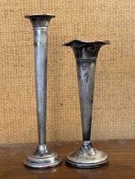 PAIR OF WEIGHTED STERLING SILVER CANDLESTICK HOLDER