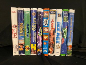 Assortment Of Kids Movie In VHS Format