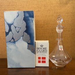 VINTAGE HOLMEGAARD DECANTER AND LILJE BOWL