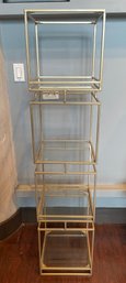 4 TIER GOLD CUBE BOOK CASE 1 0F 2