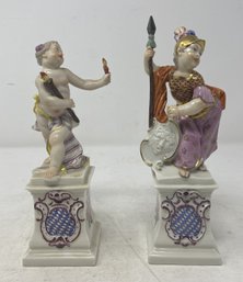 PAIR OF NYMPHENBURG PORCELAIN FIGURINES