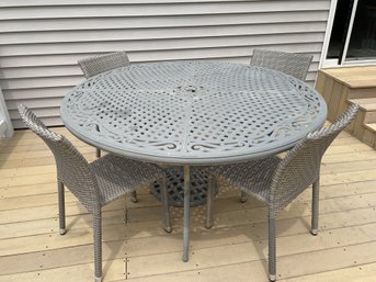 7 PC CAST ALUMINUM PATIO DINING SET