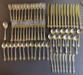 69 PC ENGLISH GADROON GORHAM STERLING SILVERWARE