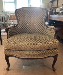 VINTAGE 1978 FRENCH BERGERE CHAIR BY HAMPTON SHOPS