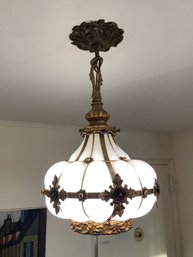 ORNATE FLORAL GARLIC BULB SHAPED CEILING LIGHT