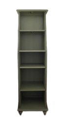 FOOTED GREEN 5 TIER WOODEN SHELF