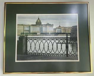 FRAMED SIGNED 1993 SAINT PETERSBURG PAINTING BY VINDOROW