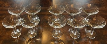 SET OF 10 MARTINI GLASSES