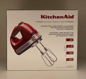 KITCHEN AID 9 SPEED HAND MIXER