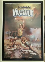 FRAMED NATIONAL LAMPOON'S VACATION MOVIE POSTER