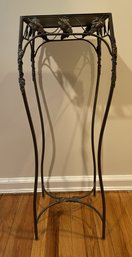 METAL PLANT STAND WITH GRAPE VINE DETAIL