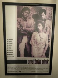 FRAMED PRETTY IN PINK MOVIE POSTER