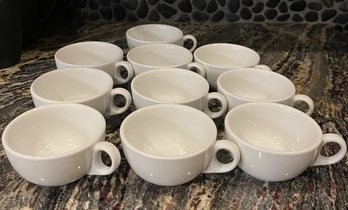 SET OF 10 CRATE AND BARREL COFFEE CUPS