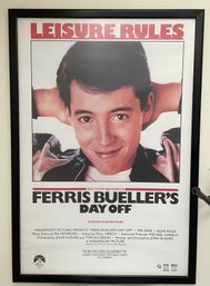 FRAMED FERRIS BUELLER'S DAY OFF MOVIE POSTER