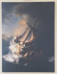 REMBRANDT THE STORM OF THE SEA OF GALILEE CANVAS ART PRINT