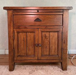 ANTIQUE OAK MISSION NIGHT STAND