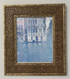 ORNATE FRAMED CLAUDE MONET: PALAZZO DARIO IN VENICE ART PRINT