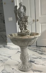 TOSCANO DESIGN HEAVENLY MOMENT ANGEL SCULPTURE FAUX STONE FOUNTAIN