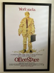 FRAMED OFFICE SPACE MOVIE POSTER