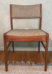 MCM TEAK UPHOLSTERED DINING CHAIR