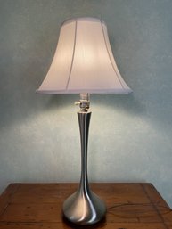 POLISHED STEEL GENIE BOTTLE TABLE LAMP