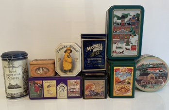 ASSORTED COLLECTION OF VINTAGE TINS
