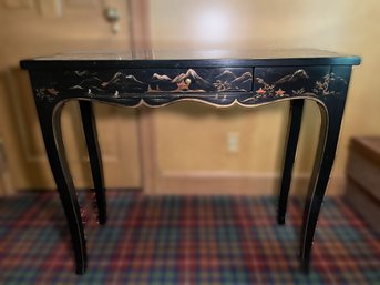CHINOISERIE CONSOLE TABLE BY WRIGHT TABLE CO FOR HERITAGE