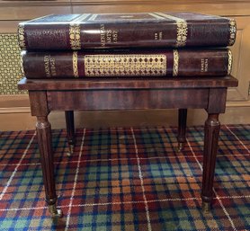 MAITLAND SMITH STACKED LEATHER BOOK FORM COFFEE TABLE