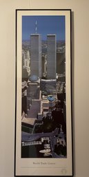 FRAMED 9/11 COMMEMORATIVE WORLD TRADE CENTER POSTER