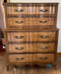 1970S FRENCH PROVINCIAL 5 DRAWER DRESSER