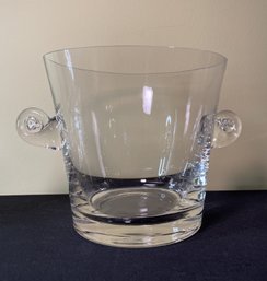 TIFFANY & CO. CLEAR GLASS CRYSTAL ICE BUCKET