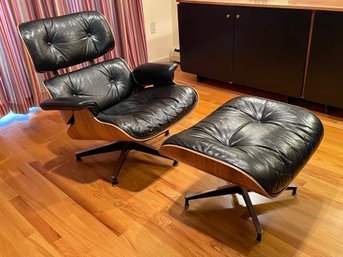 ORIGINAL EAMES FOR HERMAN MILLER MCM LOUNGER WITH OTTOMAN