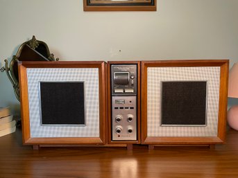 WALNUT MID CENTURY PANASONIC STEREO