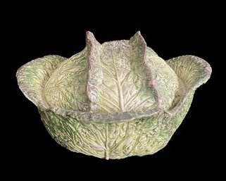 VINTAGE TIFFANY AND CO LIDDED ESTE PORCELAIN CABBAGE MADE IN ITALY