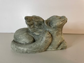 THE STONE BUNNY INC ANGELIC CAT WITH WINGS FIGURINE