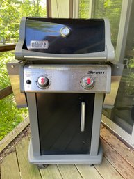 BLACK WEBER SPIRIT E-210 2 BURNER LIQUID PROPANE GAS GRILL