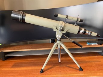 VINTAGE ZOOM TARGET SPOTTING TELESCOPE 20-60X60MM WITH TRIPOD