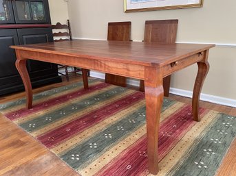 FRENCH COUNTRY CHERRY WOOD EXTENSION DINING TABLE