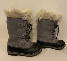 SOREL JOAN OF ARCTIC BIG KID WINTER BOOTS GREY