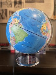 ROTATING DESKTOP WORLD GLOBE (UNTESTED)