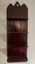 VINTAGE TIERED DISPLAY WALL SHELF