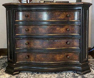 HOOKER FURNITURE BURLED WOOD 2 DRAWER LATERAL FILE CABINET