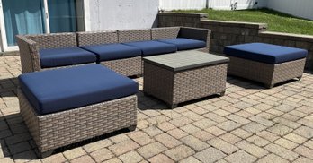 MONTEREY 7 PC OUTDOOR SECIONAL WITH CUSHIONS