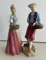 PAIR OF GOLDSCHEIDER FIGURINE BRITTANY COLLECTION BY BARBARA LOVEDAY