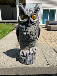 OUTDOOR SCARE-OWL SCULPTURE