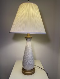 MCM CRACKLE GLAZED TABLE LAMP