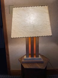 MCM MARBLE BASE TABLE LAMP